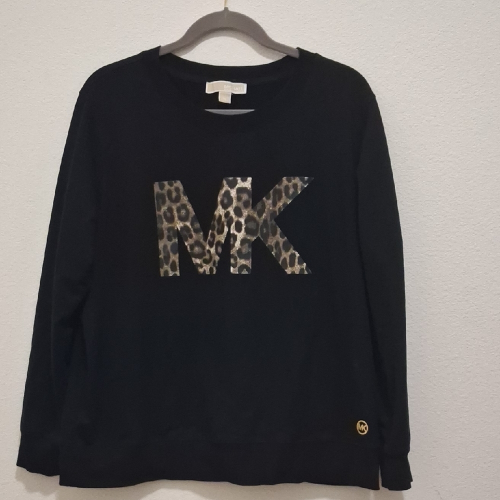 Michael Kors Black Crewneck Sweatshirt